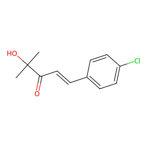1-(4-Chlorophenyl)-4-hydroxy-4-methyl-1-penten-3-one structure
