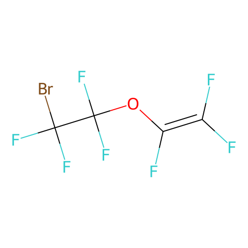 (2-Bromo-1,1,2,2-tetrafluoroethoxy)trifluoroethylene structure