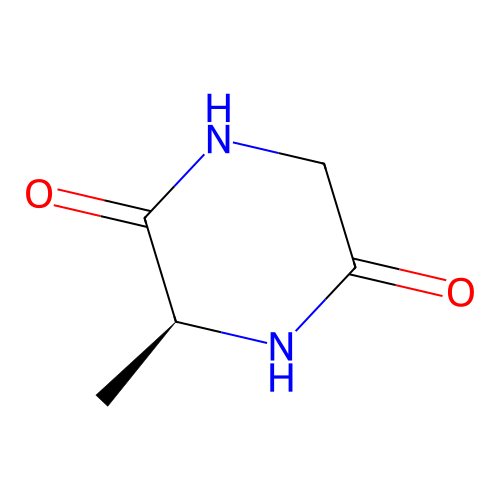 (3S)-3-methylpiperazine-2,5-dione structure