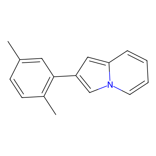 2-(2,5-Dimethylphenyl)indolizine structure