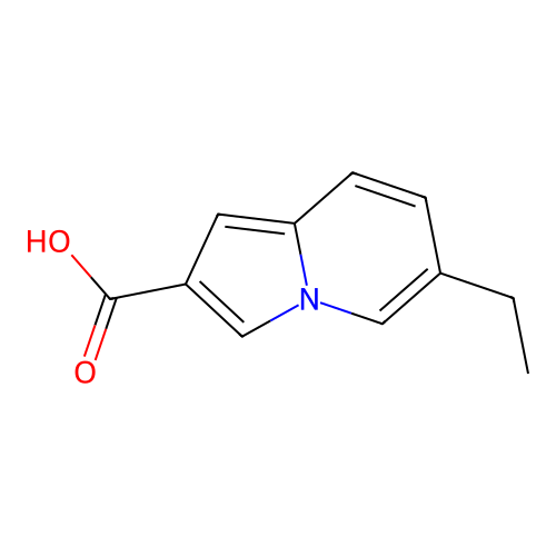 6-Ethylindolizine-2-carboxylic acid structure