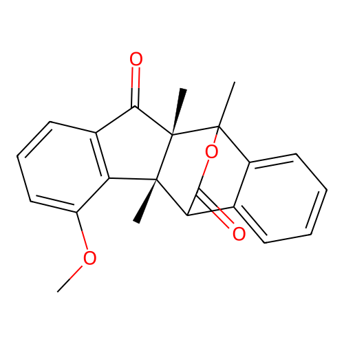 (2R,10S)-4-methoxy-2,10,11-trimethyl-19-oxapentacyclo[9.6.2.02,10.03,8.012,17]nonadeca-3(8),4,6,12,14,16-hexaene-9,18-dione structure