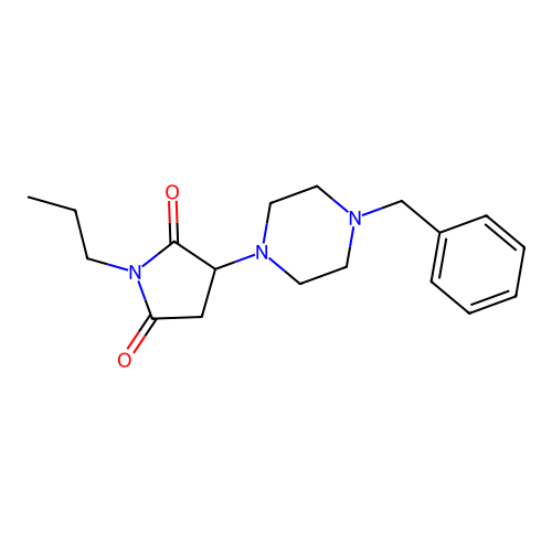 3-(4-Benzylpiperazin-1-yl)-1-propylpyrrolidine-2,5-dione structure