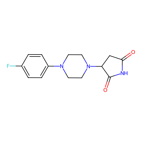 3-[4-(4-Fluorophenyl)piperazin-1-yl]pyrrolidine-2,5-dione structure