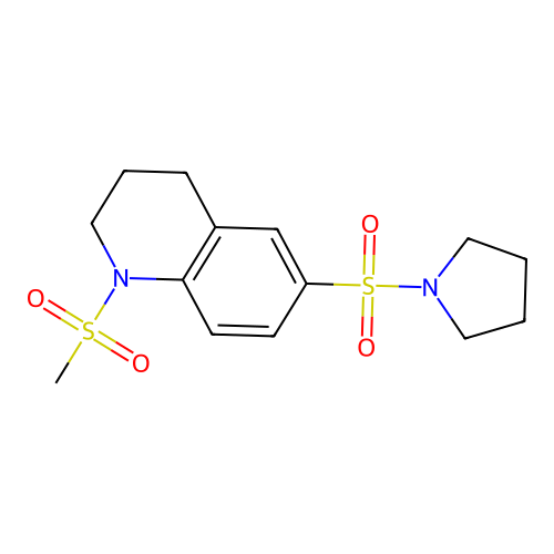 1-(Methylsulfonyl)-6-(1-pyrrolidinylsulfonyl)-1,2,3,4-tetrahydroquinoline structure