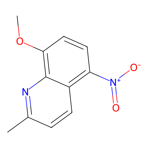 8-Methoxy-2-methyl-5-nitroquinoline structure
