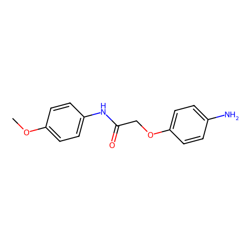 2-(4-aminophenoxy)-N-(4-methoxyphenyl)acetamide structure