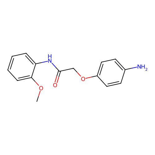 2-(4-aminophenoxy)-N-(2-methoxyphenyl)acetamide structure