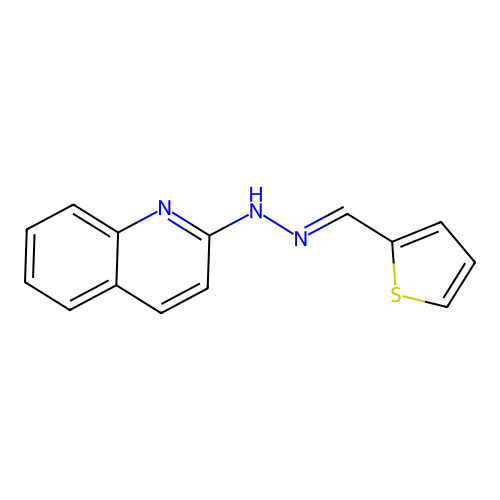 Thiophen-2-aldehyd-2-chinolylhydrazon structure