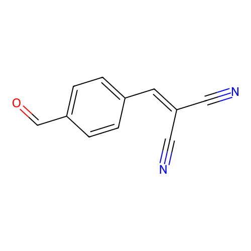 2-[(4-Formylphenyl)methylidene]propanedinitrile structure