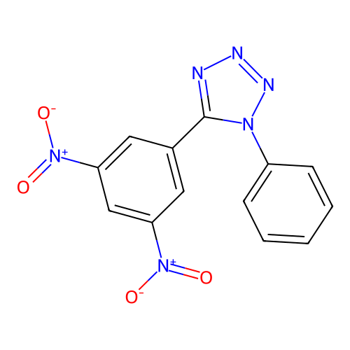 5-{3,5-dinitrophenyl}-1-phenyl-1H-tetraazole structure