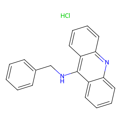 N-benzylacridin-9-amine Hydrochloride structure