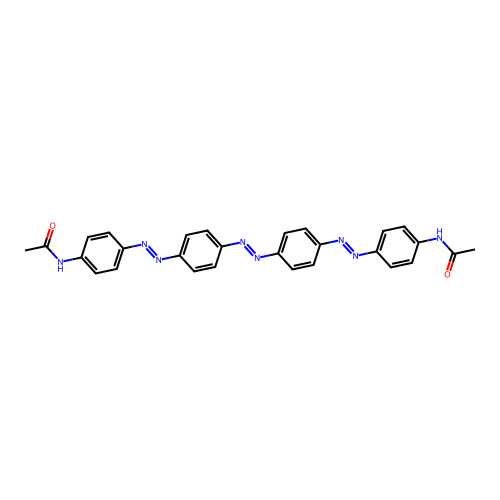 Azobenzene, 4,4'-bis(p-acetamidophenylazo)-(4CI) structure