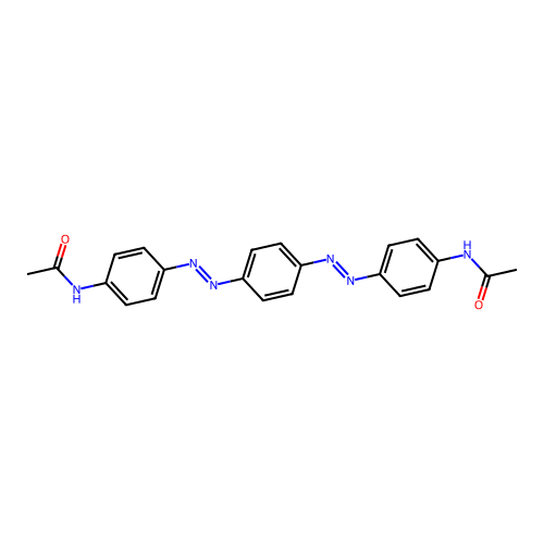 Azobenzene, 4-acetamido-4'-(p-acetamidophenylazo)-(4CI) structure