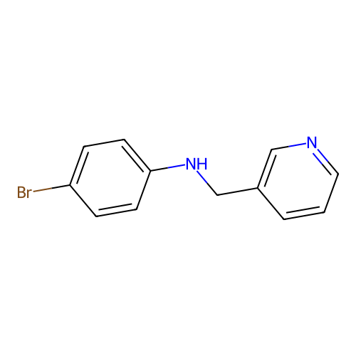 4-bromo-N-(pyridin-3-ylmethyl)aniline structure
