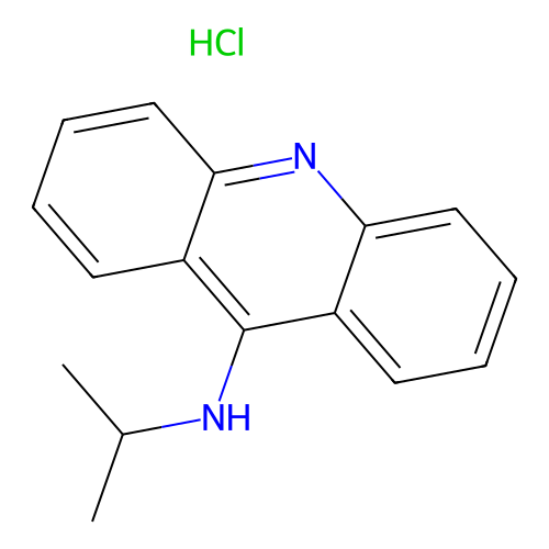 Acridin-9-yl(methylethyl)amine, chloride structure