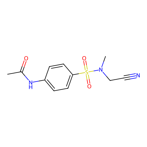 N-[4-[[(Cyanomethyl)methylamino]sulfonyl]phenyl]acetamide structure