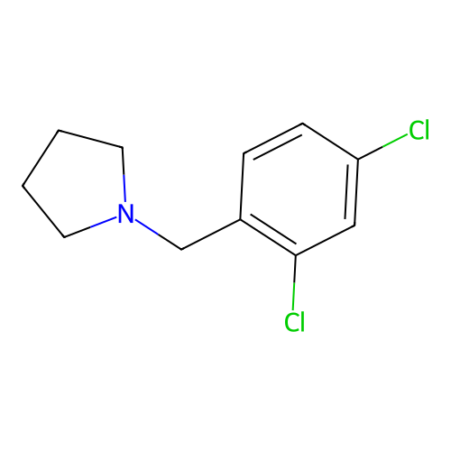 1-[(2,4-Dichlorophenyl)methyl]pyrrolidine structure
