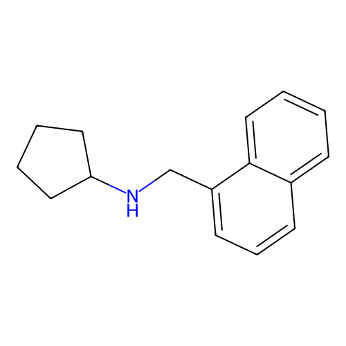N-(naphthalen-1-ylmethyl)cyclopentanamine structure