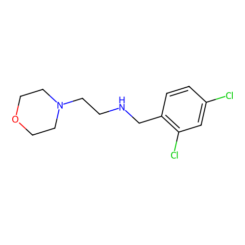 N-[(2,4-dichlorophenyl)methyl]-2-morpholin-4-ylethanamine structure