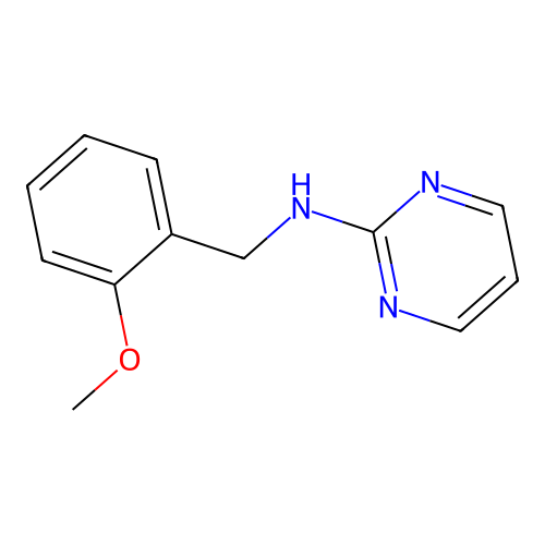 N-(2-methoxybenzyl)pyrimidin-2-amine structure