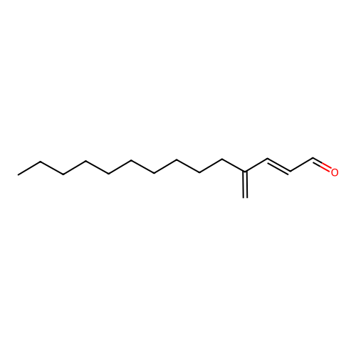 2-Tetradecenal, 4-methylene-, (2E)- structure
