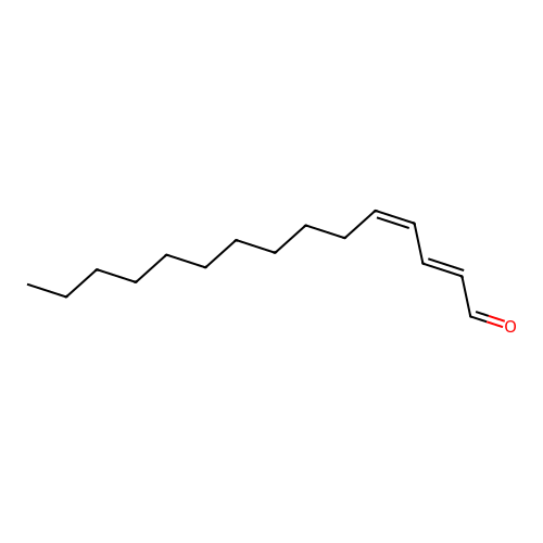 2,4-Pentadecadienal, (2E,4Z)- structure