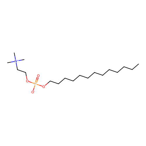 Tridecyl 2-(trimethylazaniumyl)ethyl phosphate structure