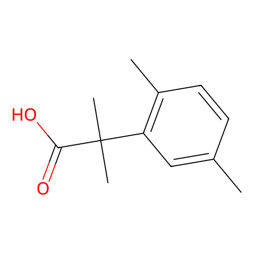 2-(2,5-Dimethylphenyl)-2-methylpropanoic acid structure