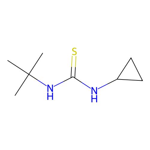 N-(tert-butyl)-N'-cyclopropylthiourea structure