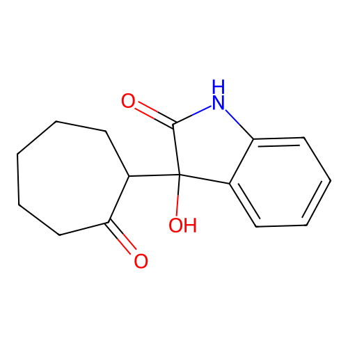 3-Hydroxy-3-(2-oxocycloheptyl)indolin-2-one structure