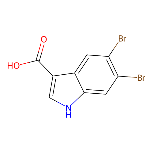 5,6-dibromo-1H-indole-3-carboxylic Acid structure
