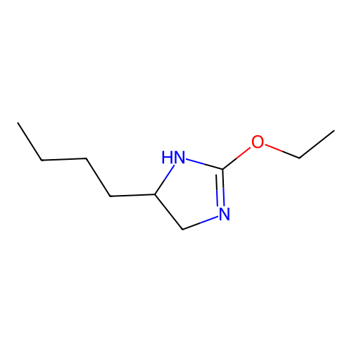 5-butyl-2-ethoxy-4,5-dihydro-1H-imidazole structure