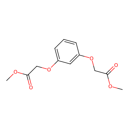 (3-Methoxycarbonylmethoxy-phenoxy)-acetic acid, methyl ester structure