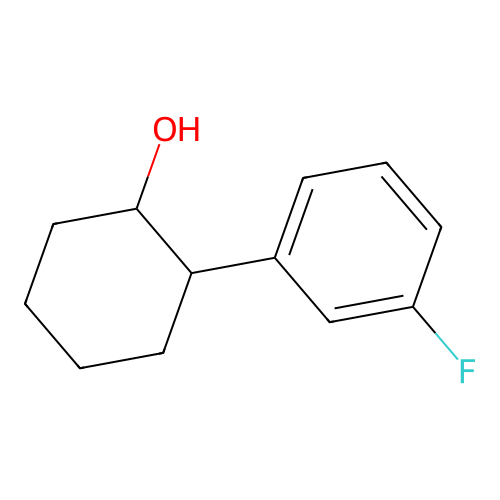 trans-2-(3-Fluorophenyl)cyclohexanol structure