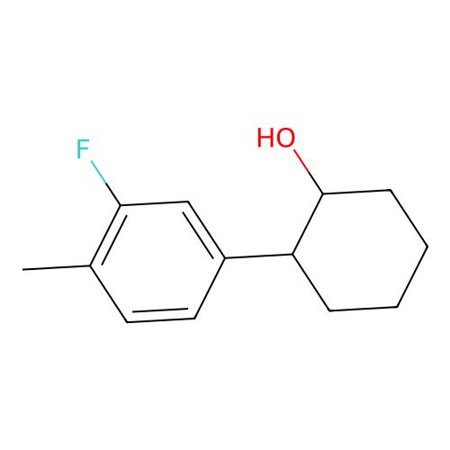 trans-2-(3-Fluoro-4-methylphenyl)cyclohexanol structure