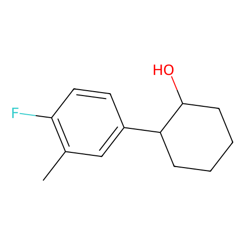 trans-2-(4-Fluoro-3-methylphenyl)cyclohexanol structure