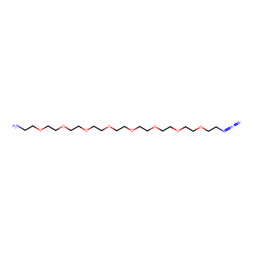 O-(2-Aminoethyl)-O'-(2-azidoethyl)heptaethylene glycol structure