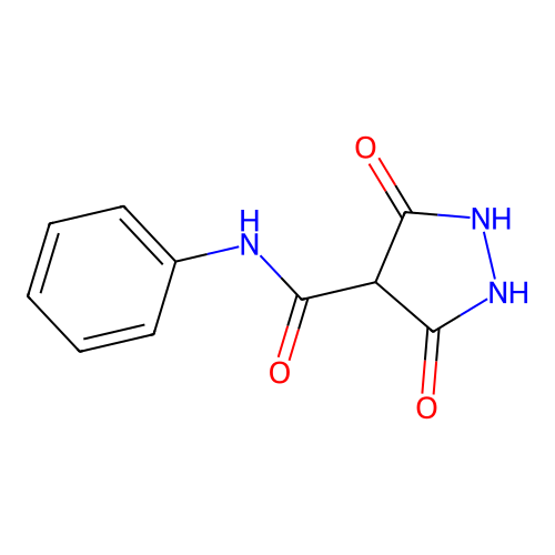 3,5-dioxo-N-phenylpyrazolidine-4-carboxamide structure