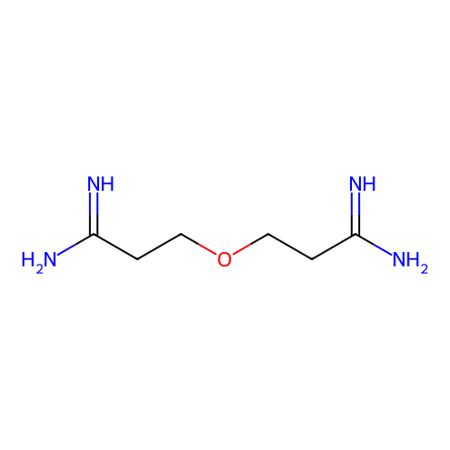 3-(2-Carbamimidoyl-ethoxy)-propionamidine structure