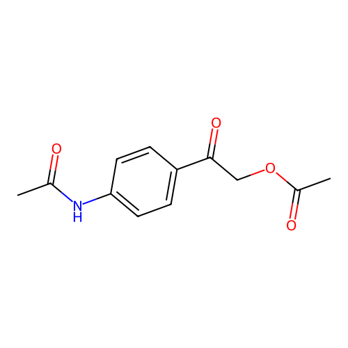 2-(4-Acetamidophenyl)-2-oxoethyl acetate structure