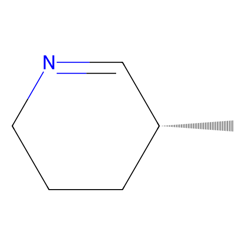 (5R)-5-methyl-2,3,4,5-tetrahydropyridine structure