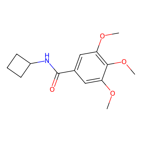 N-环丁基-3,4,5-三甲氧基苯甲酰胺 structure