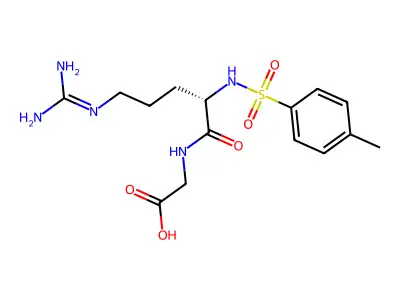 N-Tosylarginylglycine structure