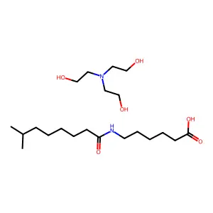 6-((Isononoyl)amino)hexanoic acid triethanolamine structure