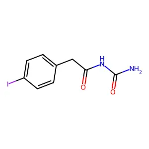 N-(氨基甲酰基)-4-碘苯乙酰胺 structure