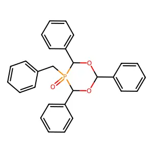 5-Benzyl-2,4,6-triphenyl-1,3,5lambda~5~-dioxaphosphinan-5-one structure