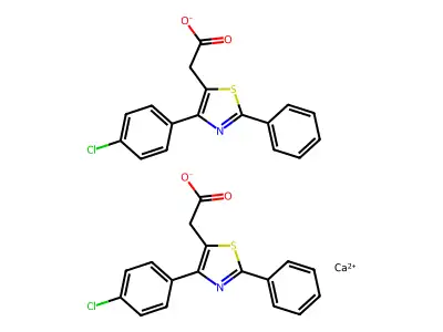 Fentiazac calcium structure