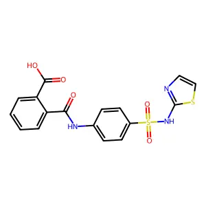 酞磺胺噻唑 structure