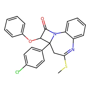 7-(4-Chlorophenyl)-8-phenoxy-4,5-benzo-3-aza-2-nonem structure